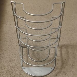 5/$20 Rubbermaid Silver Steel Pot And Pan Kitchen Organizer